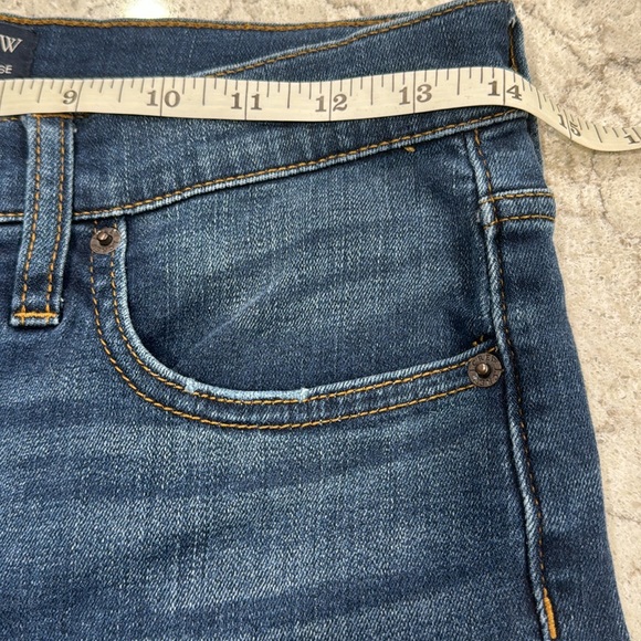 J.CREW skinny high-waisted jeans with dark washed blue push up buttons - Picture 3 of 10
